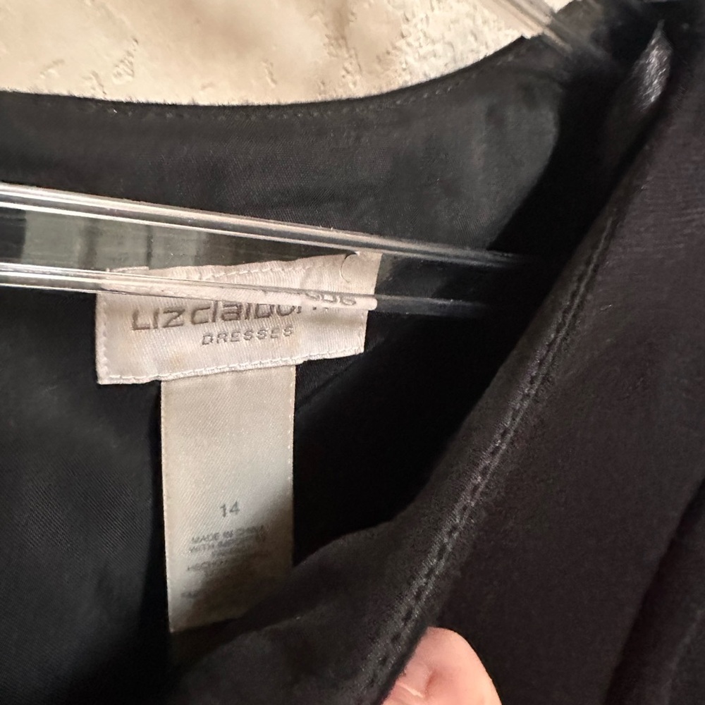 Liz Claiborne Black Long Sleeve Dress - Picture 3 of 6